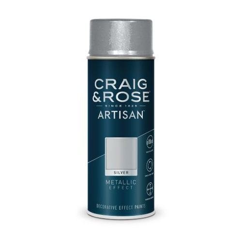 Craig & Rose Silver Metallic Effect Spray Paint