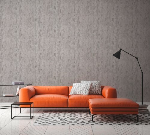 AS Creation Industrial Loft Wall Silver Wallpaper Room 2