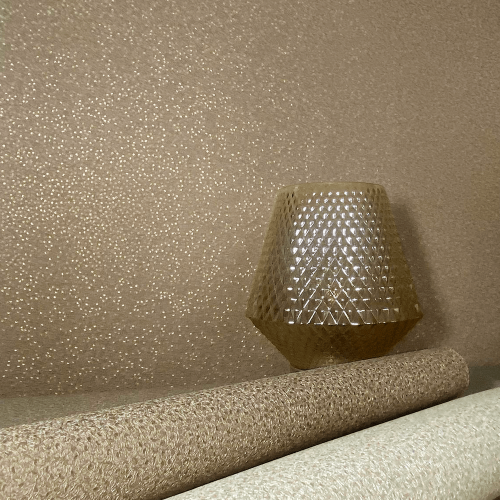 Belgravia Decor gold wallpaper with sparkling detail