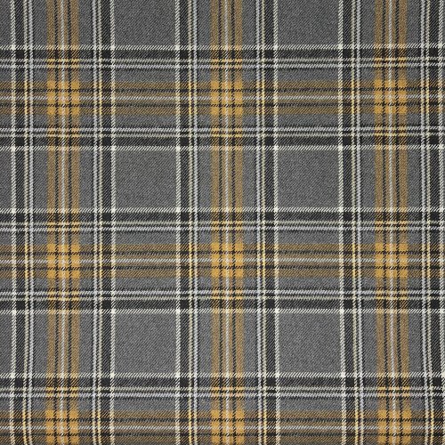 Country Tartan Grey & Ochre Wallpaper