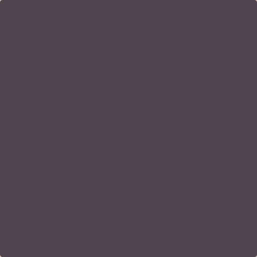 Flat image of Craig & Rose Damson paint with a rich, dark finish