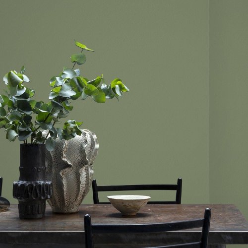 Interior room painted in Craig & Rose Deep Adam Green with traditional styling