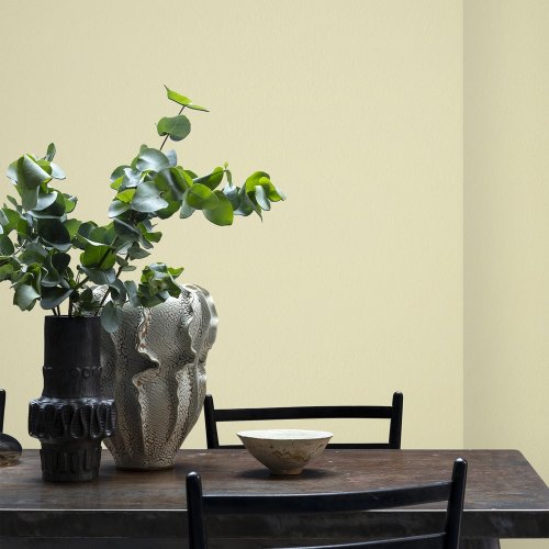 Room painted in Craig & Rose Eau de Nil with light, fresh styling