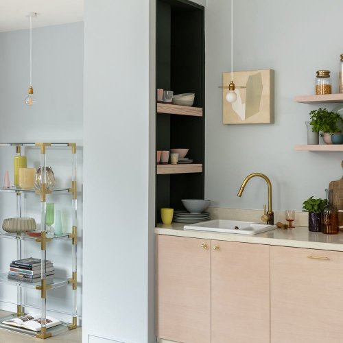 nterior room painted in Craig & Rose Esterhazy on walls and mouldings with elegant styling