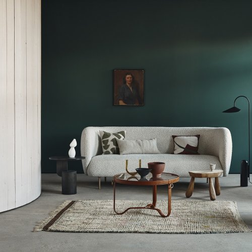 Room painted in Craig & Rose Otilie with botanical, serene styling