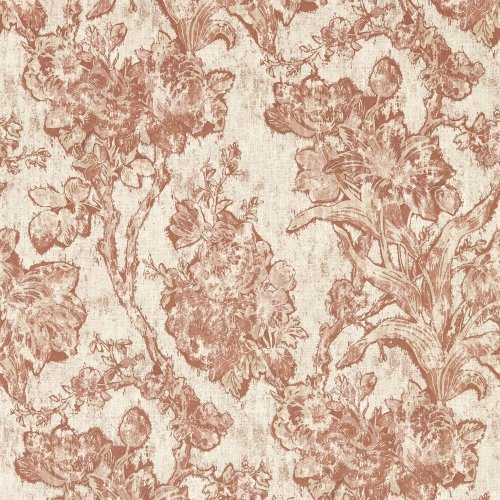 Sanderson Fringed Tulip Toile Putty Wallpaper