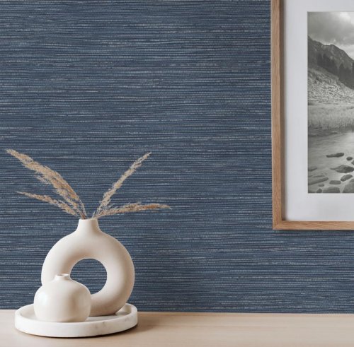 Decorline Alton Indigo Wallpaper Room 2