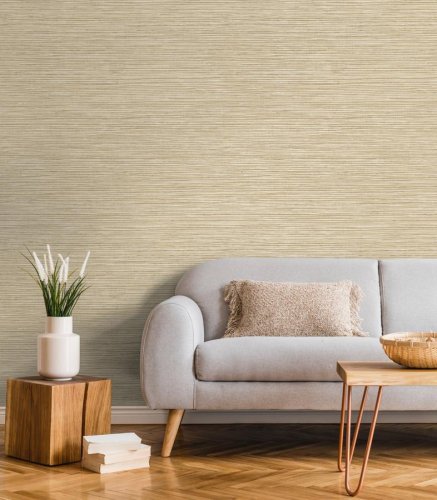 Decorline Alton Straw Wallpaper Room