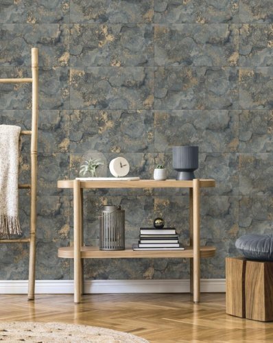 Decorline Aria Slate Wallpaper Room 2