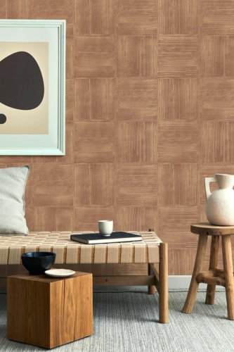 Decorline Jasper Terracotta Wallpaper Room 2