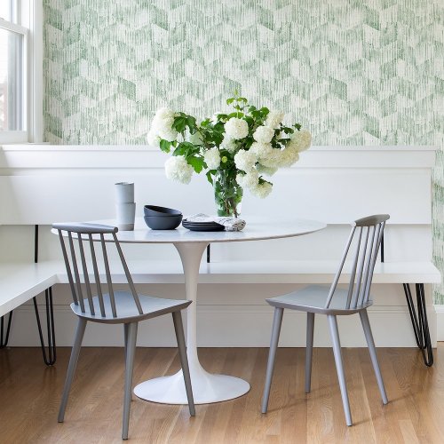 A Street Prints Demi Green Wallpaper Room