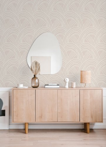 A Street Prints Farrah Blush Wallpaper Room