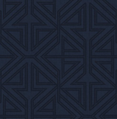 A Street Prints Kachel Indigo Wallpaper