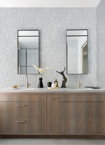 A Street Prints Kachel Grey Wallpaper Room