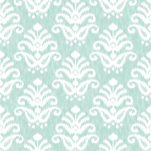 A Street Prints Keaton Aqua Wallpaper
