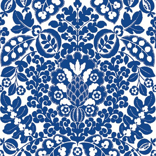 A Street Prints Marni Blue Wallpaper