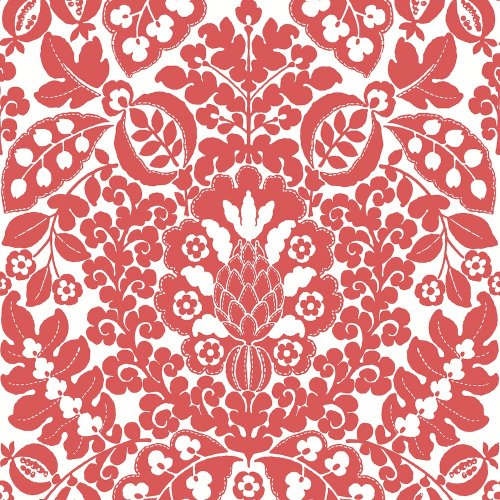 A Street Prints Marni Coral Wallpaper