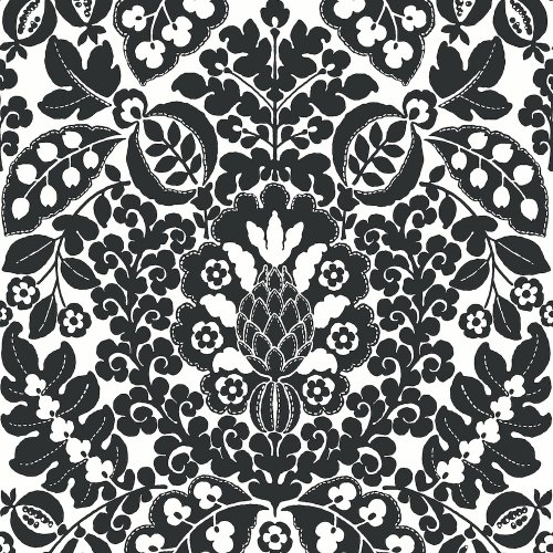 A Street Prints Marni Black Wallpaper