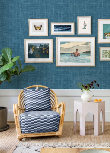 A Street Prints Texture Blue Wallpaper Room