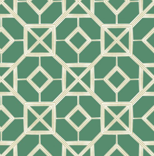 A Street Prints Livia Green Wallpaper