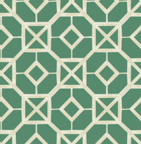 A Street Prints Livia Green Wallpaper