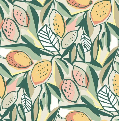 A Street Prints Meyer Peach Wallpaper