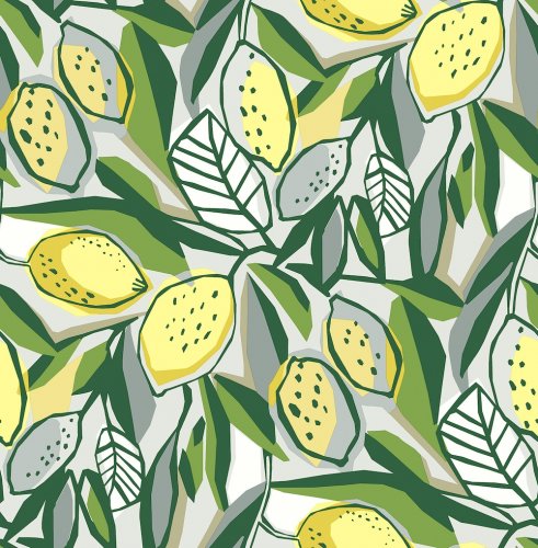 A Street Prints Meyer Lemon Wallpaper