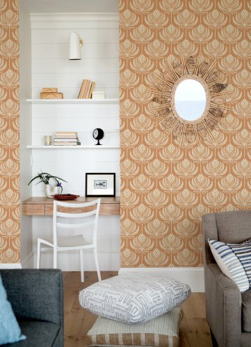 A Street Prints Palmier Spice Wallpaper Room