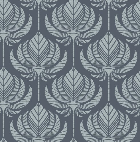 A Street Prints Palmier Navy Wallpaper