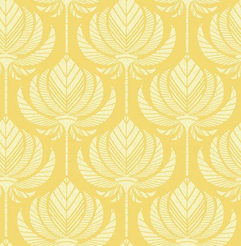 A Street Prints Palmier Yellow Wallpaper