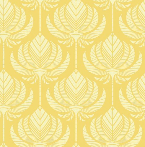 A Street Prints Palmier Yellow Wallpaper