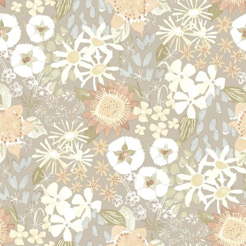 A Street Prints Karina Light Grey and Blue Wallpaper