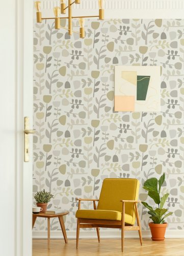 A Street Prints Juni Natural Wallpaper Room 2