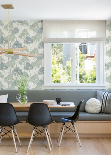 A Street Prints Lykke Green Wallpaper Room 2