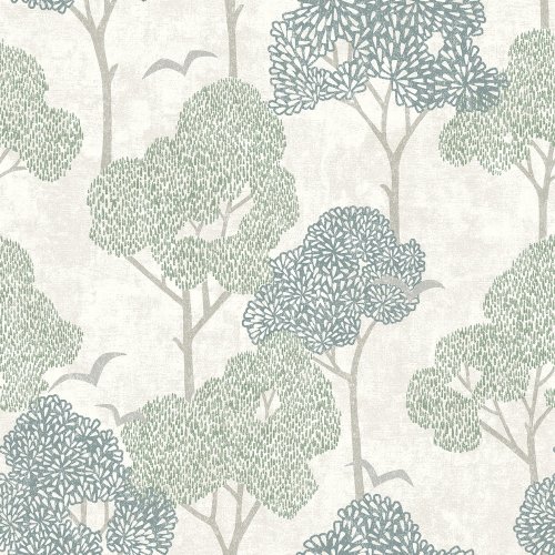 A Street Prints Lykke Green Wallpaper