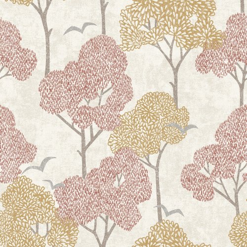 A Street Prints  Lykke Coral Wallpaper