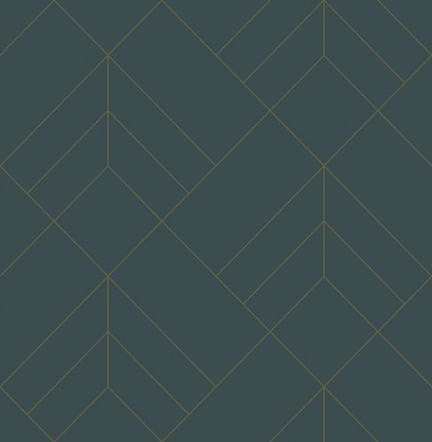A Street Prints Sander Green & Gold Wallpaper
