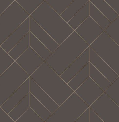 A Street Prints Sander Brown & Gold Wallpaper