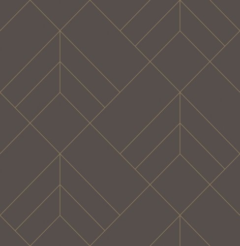 A Street Prints Sander Brown & Gold Wallpaper