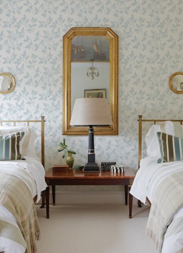 A Street Prints Ardell Blue Wallpaper Room 2