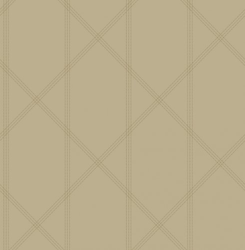 A Street Prints Walcott Taupe & Gold Wallpaper