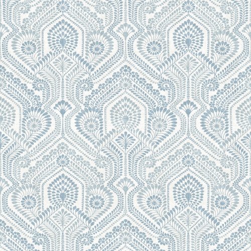 A Street Prints Fernback Blue Wallpaper