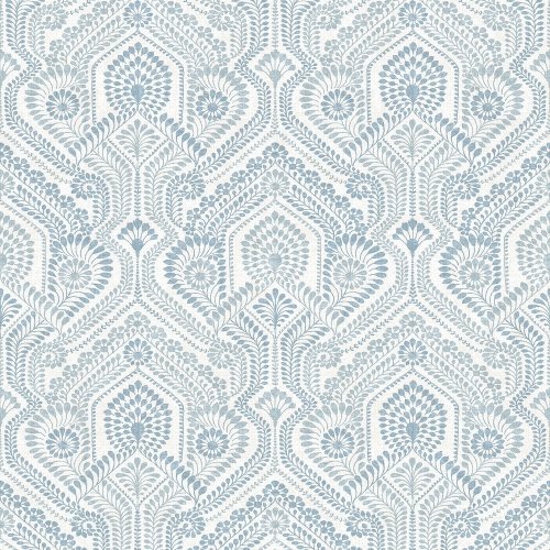 A Street Prints Fernback Blue Wallpaper