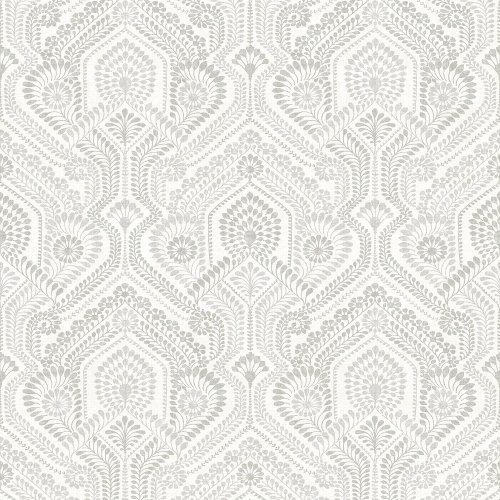A Street Prints Fernback Grey Wallpaper