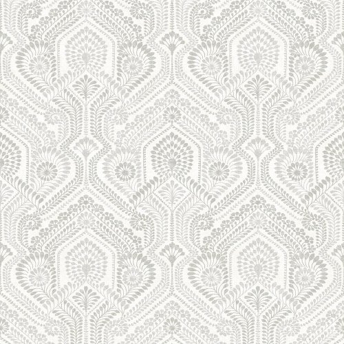 A Street Prints Fernback Grey Wallpaper