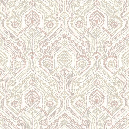 A Street Prints Fernback Pink Wallpaper