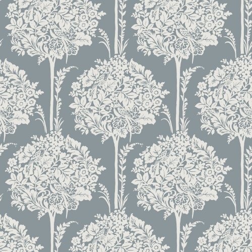 A Street Prints Zaria Blue & Grey Wallpaper