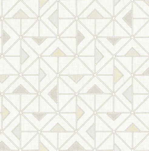 A Street Prints Jekyl Grey & Yellow Wallpaper