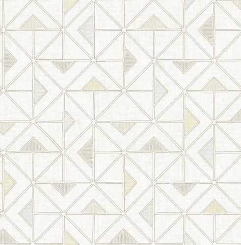 A Street Prints Jekyl Grey & Yellow Wallpaper