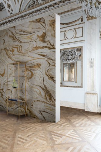 Galerie Marble Mural Copper/Gold